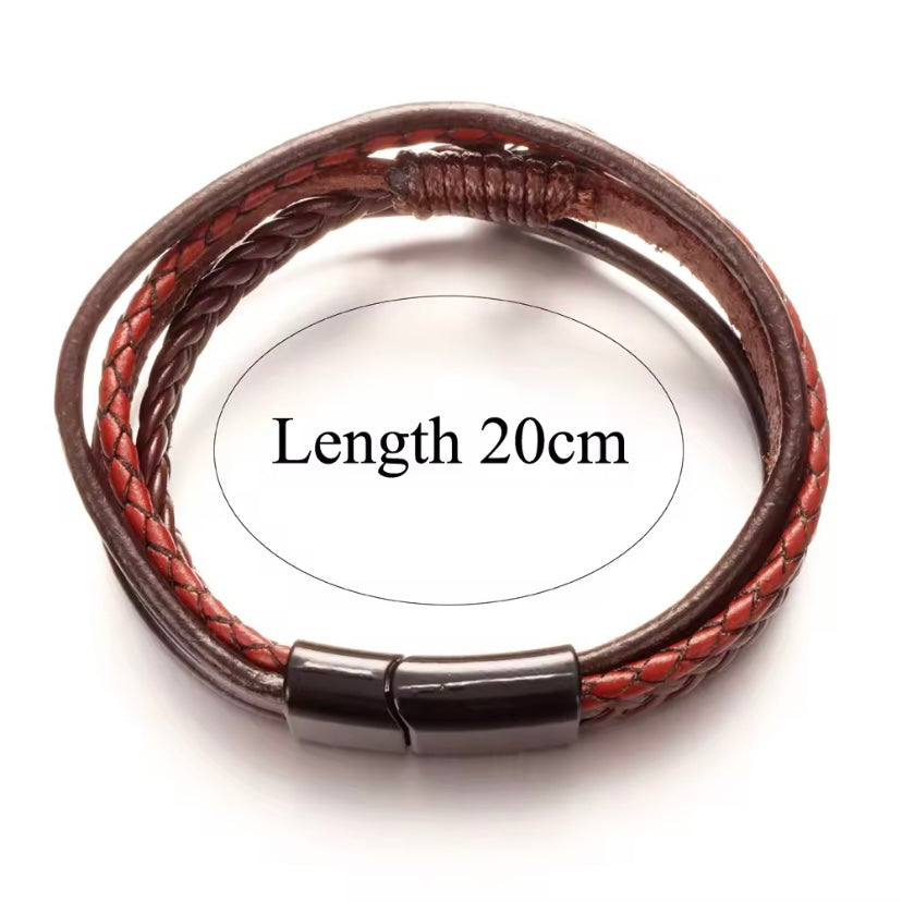 Echt Lederen Bangle Armband