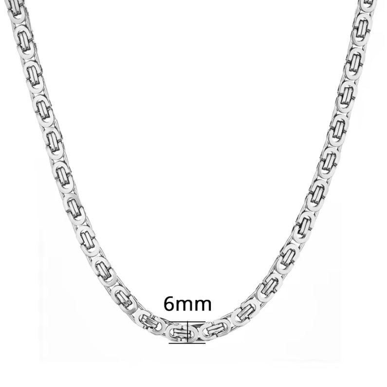 Vintage Byzantijnse Ketting – Goud & Zilver voor Mannen en Vrouwen