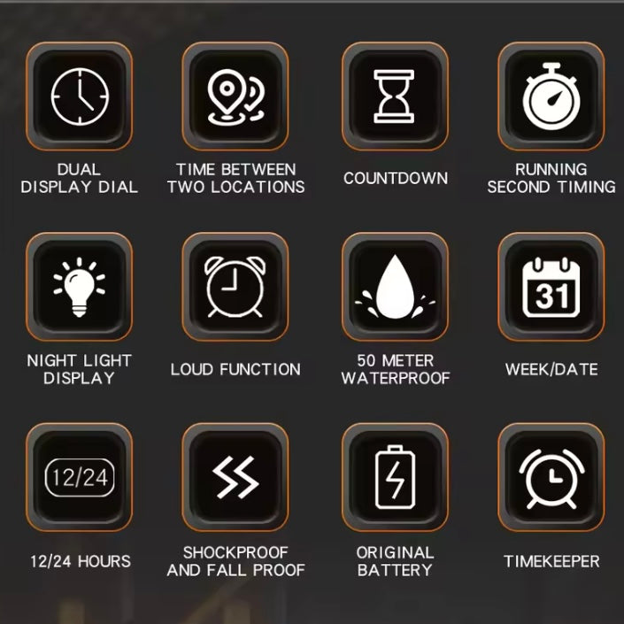 SANDA Horloge Multifunctioneel