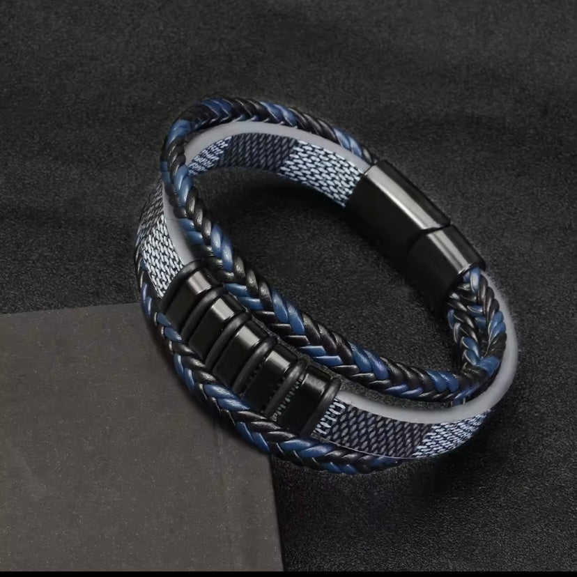 PU-leren handgemaakt met moed- en stressbeschermingsarmband