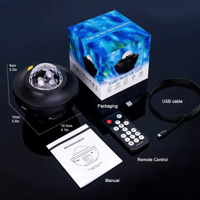 Galaxy Sterrenprojector met Muziek & Bluetooth