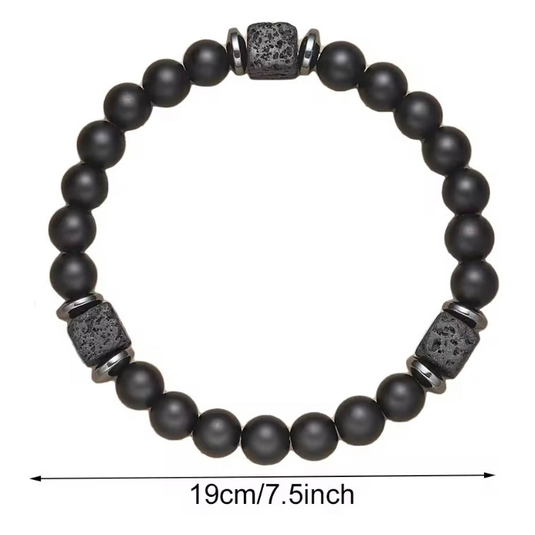 Vier de speciale band tussen vader en dochter met deze natuursteen kralen armband.