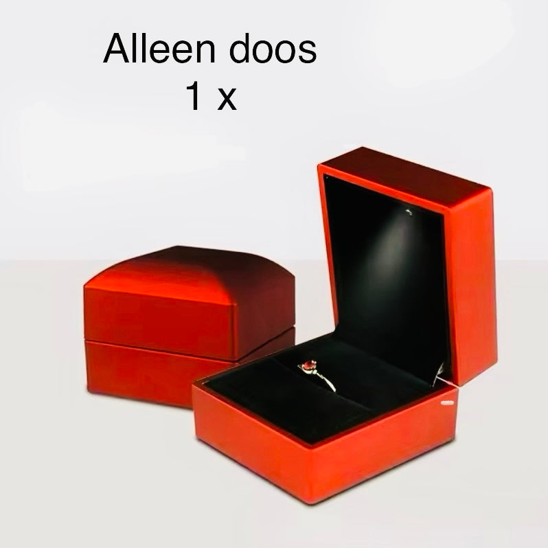 Verlichte Elegant - Ringdoos met LED-licht & Sieraden Organizer