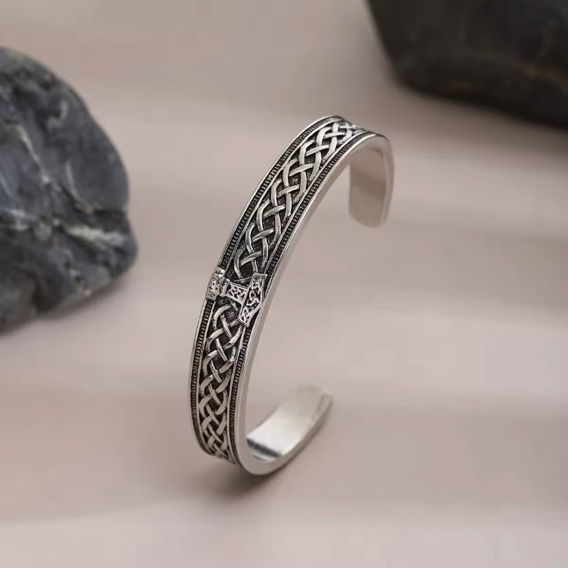 Viking Retro Keltische Rune Hammer Open Armband