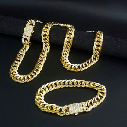 Nuoya™ 14K Vergulde Cubaanse Set