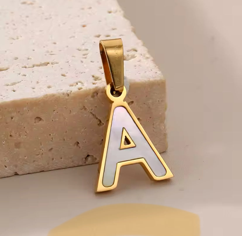 14K Goud Pvd Plated Diy 10Mm Letter Alfabet Initiële