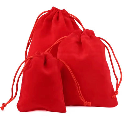 10 stuks Fluwelen Sieraden Trekkoordtas