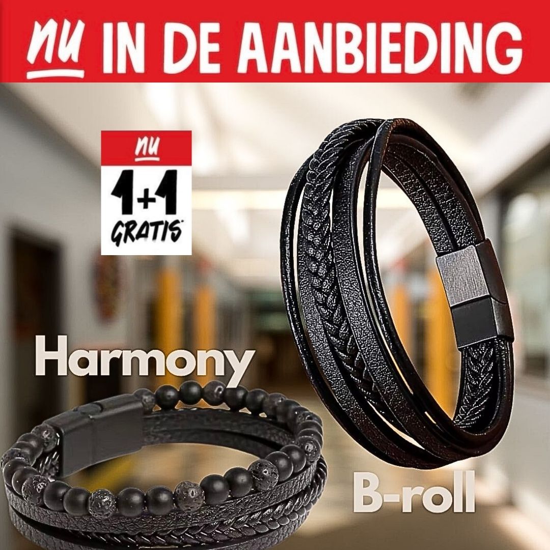 Twee Leren Herenarmbanden, Eén Betalen