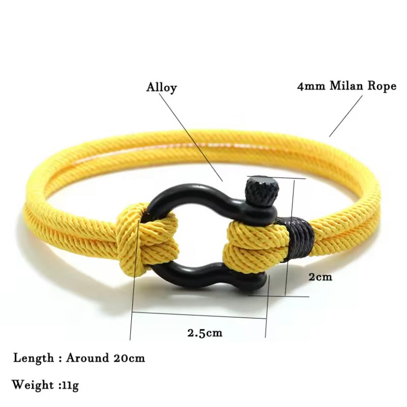 Stoere 4mm Lucky Touw Armband – Perfect Cadeau voor Hem!