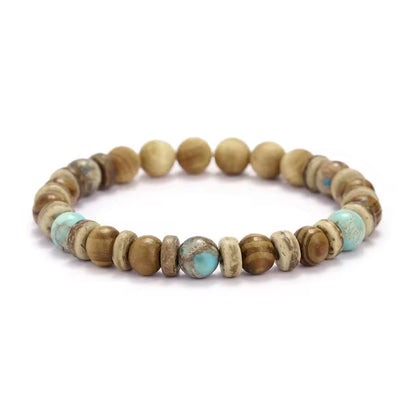 Houten kralenarmband