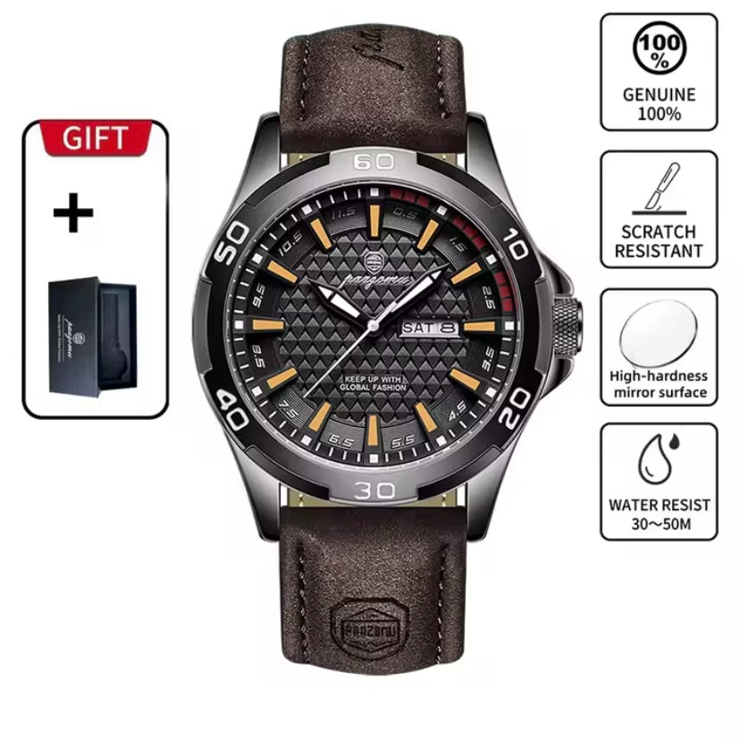 Paazomu - Luxe Heren Horloge - Waterdicht | Quartz