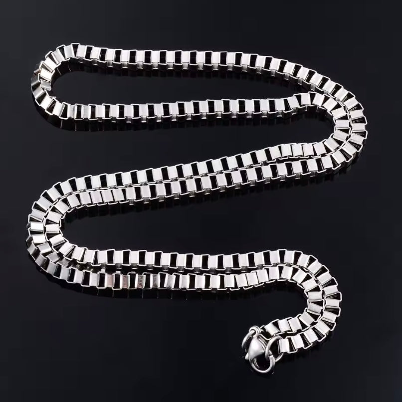 Vierkante Box Chain RVS