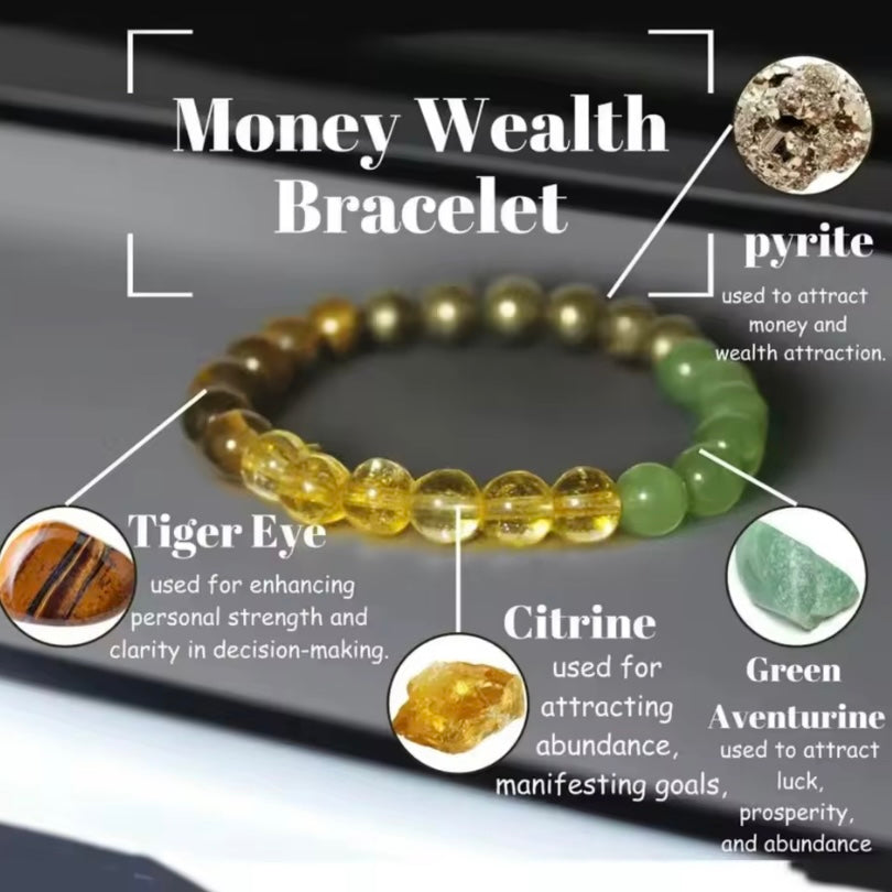 Armband – Tijgeroog, Aventurijn & Citrien