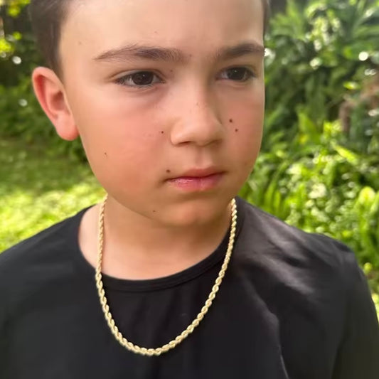 Waterdichte 18k vergulde touwketting