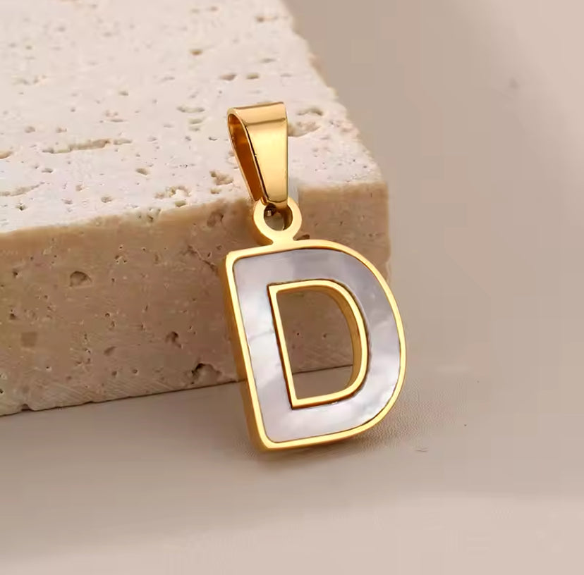 14K Goud Pvd Plated Diy 10Mm Letter Alfabet Initiële