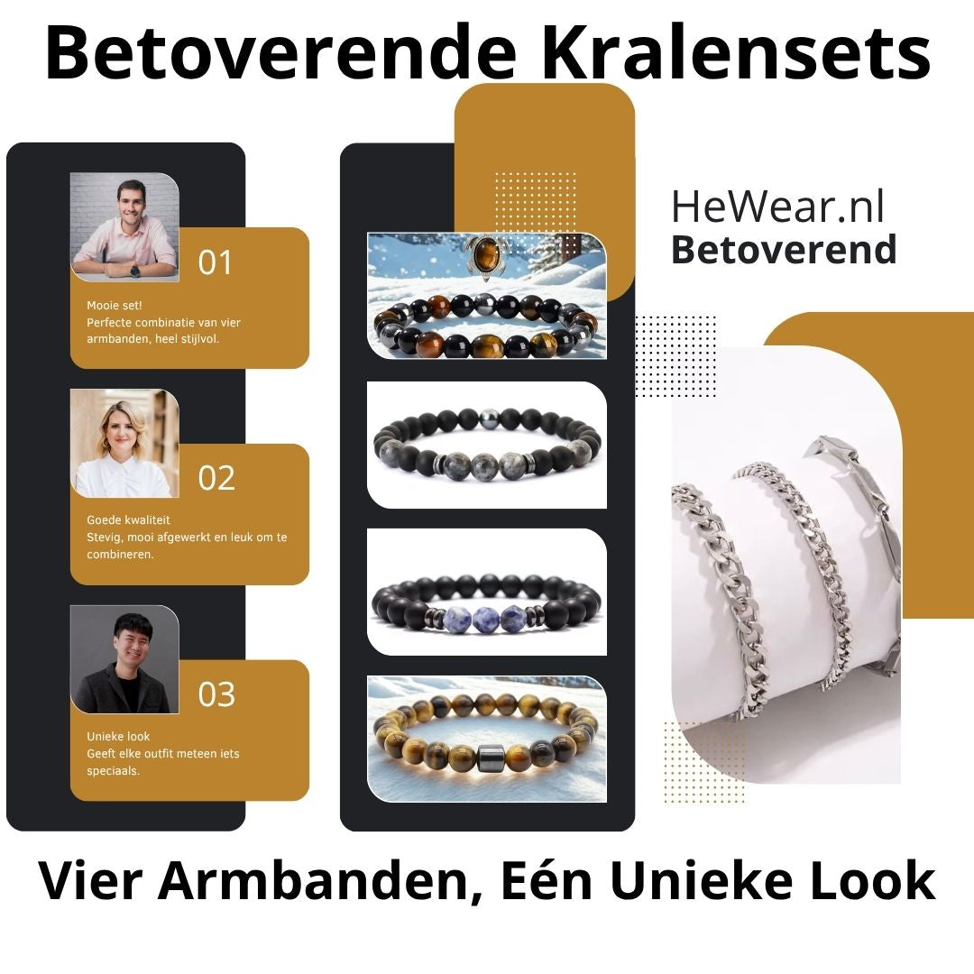Aureli Beads – Betoverende Armbanden Set in Vierlagen