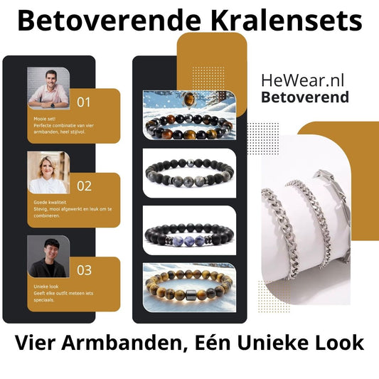Aureli Beads – Betoverende Armbanden Set in Vierlagen