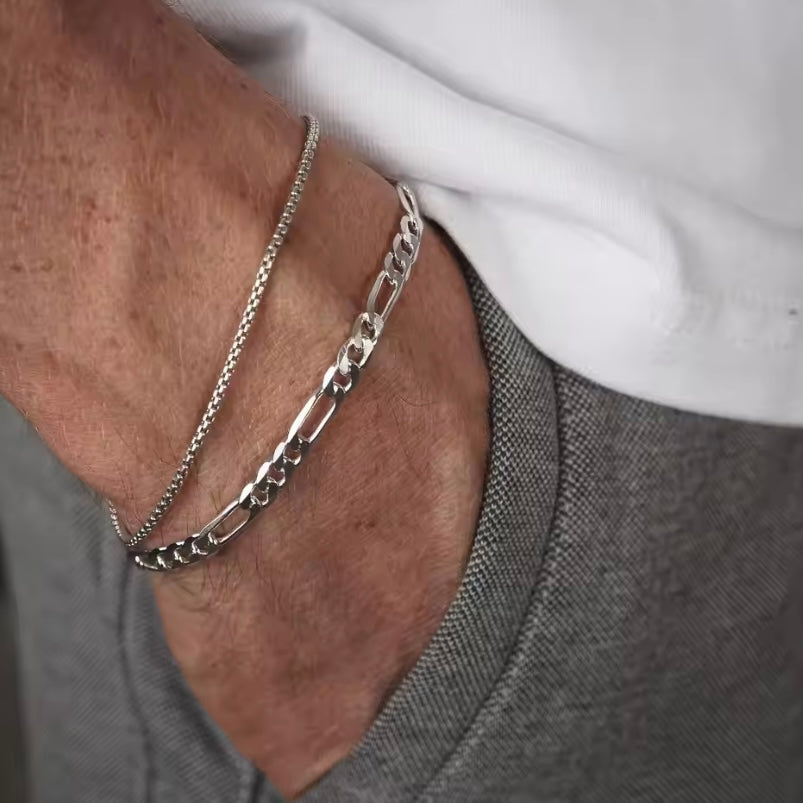 Boxketting & Cubaanse Schakelarmband