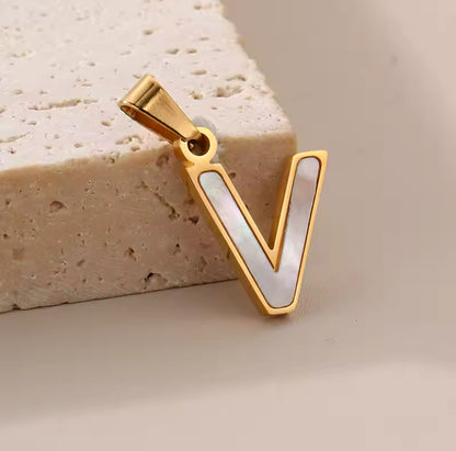 14K Goud Pvd Plated Diy 10Mm Letter Alfabet Initiële