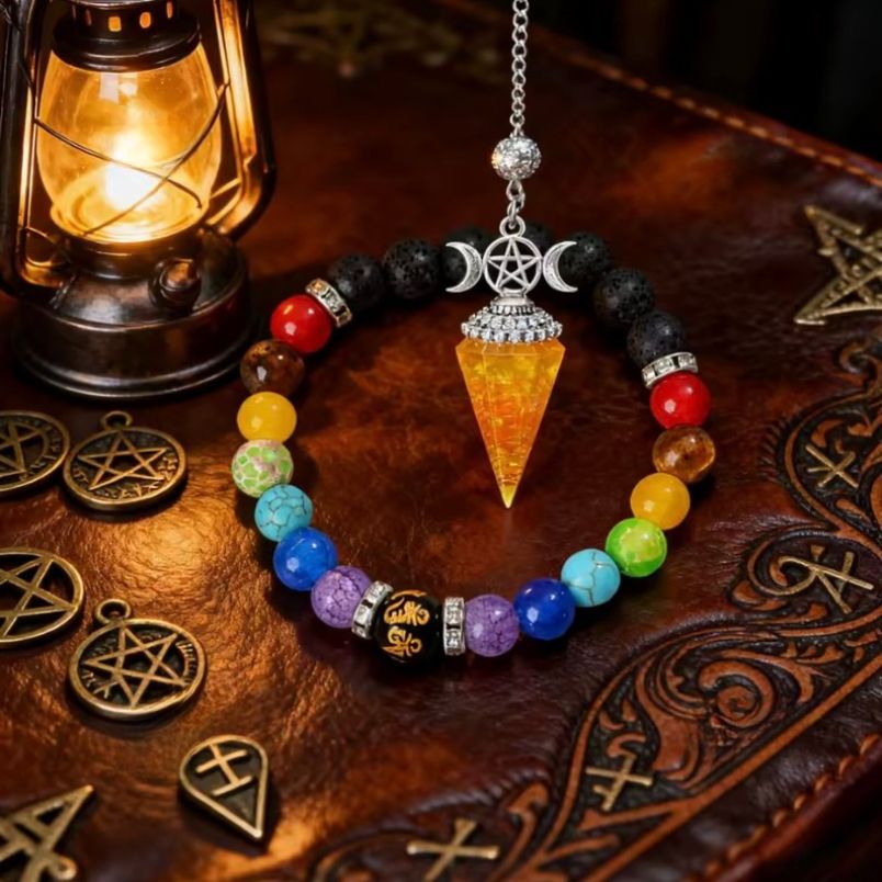 2-delige helende chakra-armband en slingerkit