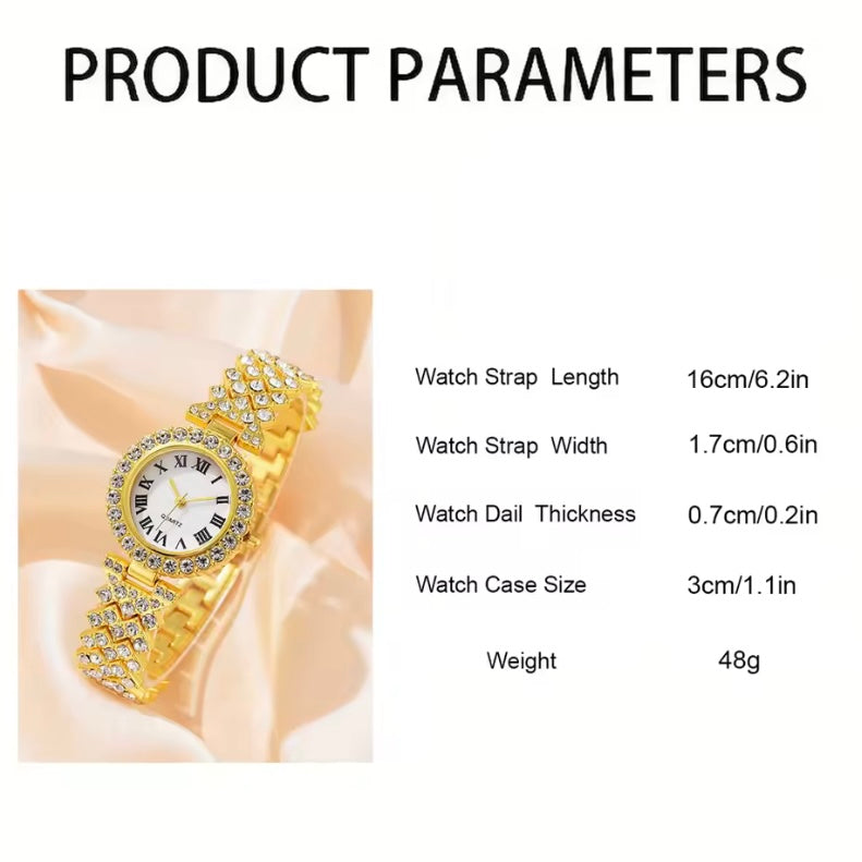 Elegant Vrouwenhorloge met Geschenkdoos – Perfect voor Valentijnsdag Cadeau