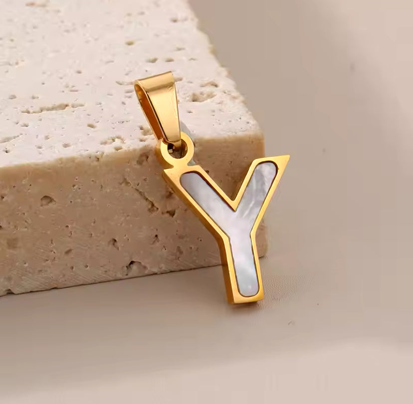 14K Goud Pvd Plated Diy 10Mm Letter Alfabet Initiële