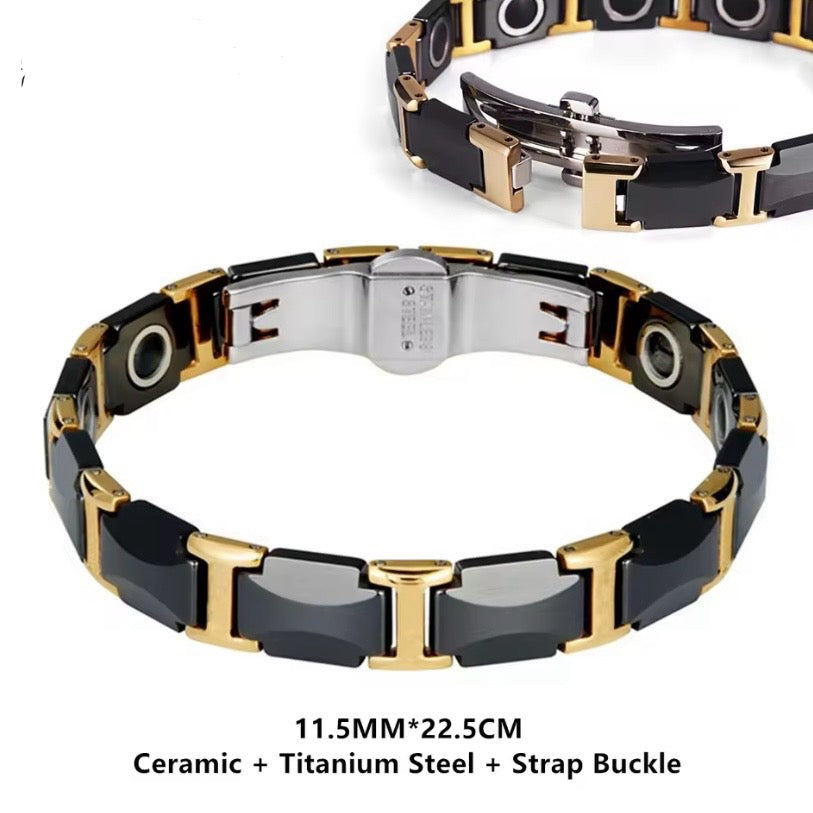 Brothers® Keramische Titanium Armband (zwart)