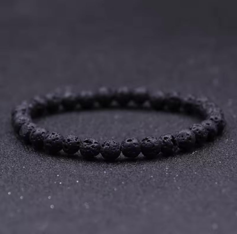 Minimalistische Unisex Kralen Armband 6Mm Natuursteen Bracelet (19.5cm)