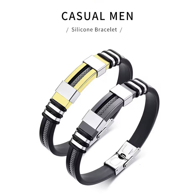 Seraphina Aeonia Chain S7 Unisex Armband - Silicone Mesh | tijdelijk 20 %