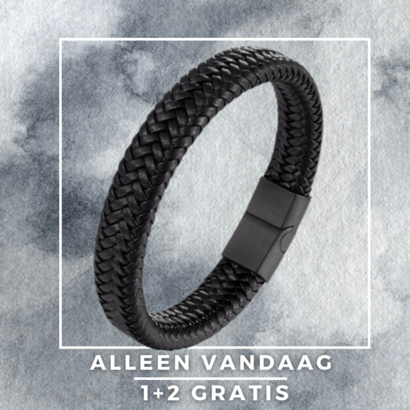 Leren Armband, Krijg 2 Gratis