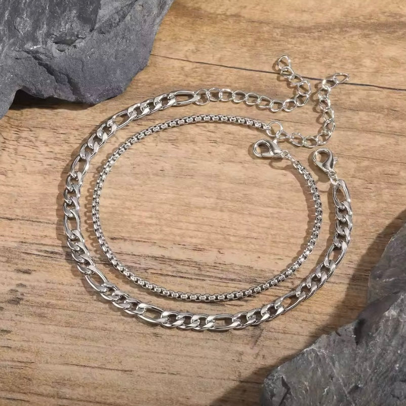 Boxketting & Cubaanse Schakelarmband