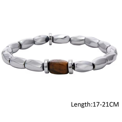 Vintage tijgeroog stenen armband