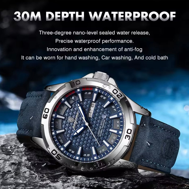 Paazomu - Luxe Heren Horloge - Waterdicht | Quartz
