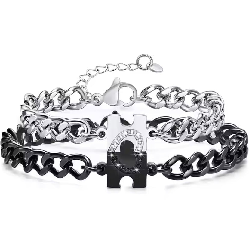 Puzzel Hart Armbanden Set voor Koppels