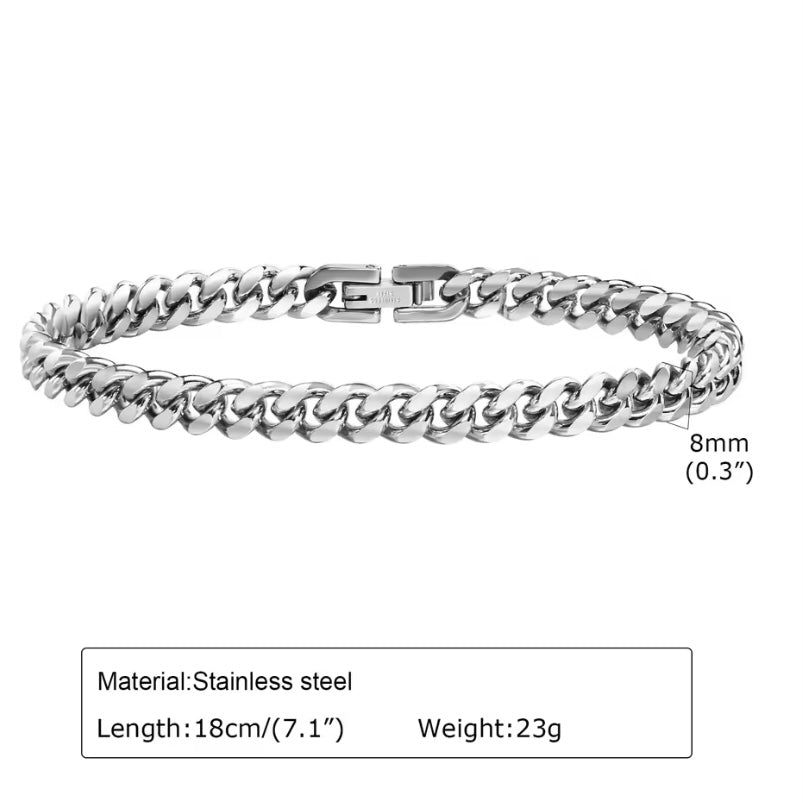 Stijlvolle Schakelarmband – RVS Sieraad voor Elke Pols