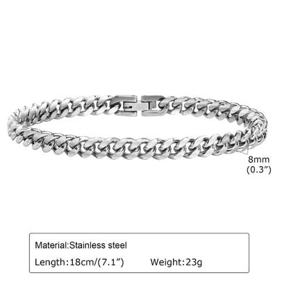 Stijlvolle Schakelarmband – RVS Sieraad voor Elke Pols