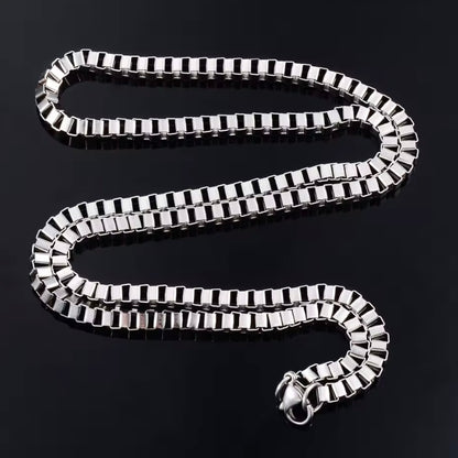Vierkante Box Chain RVS