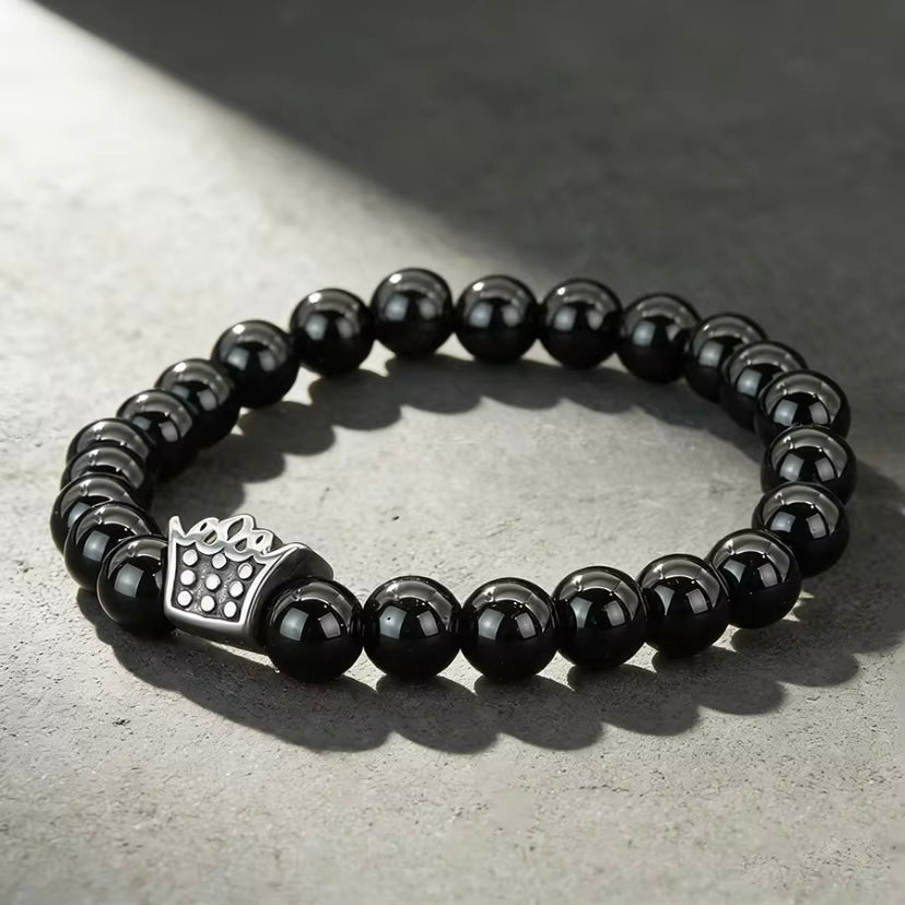 Neo® Rvs Kroon Armband 8mm