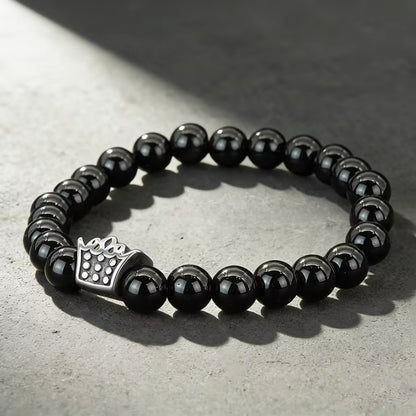 Neo® Rvs Kroon Armband 8mm