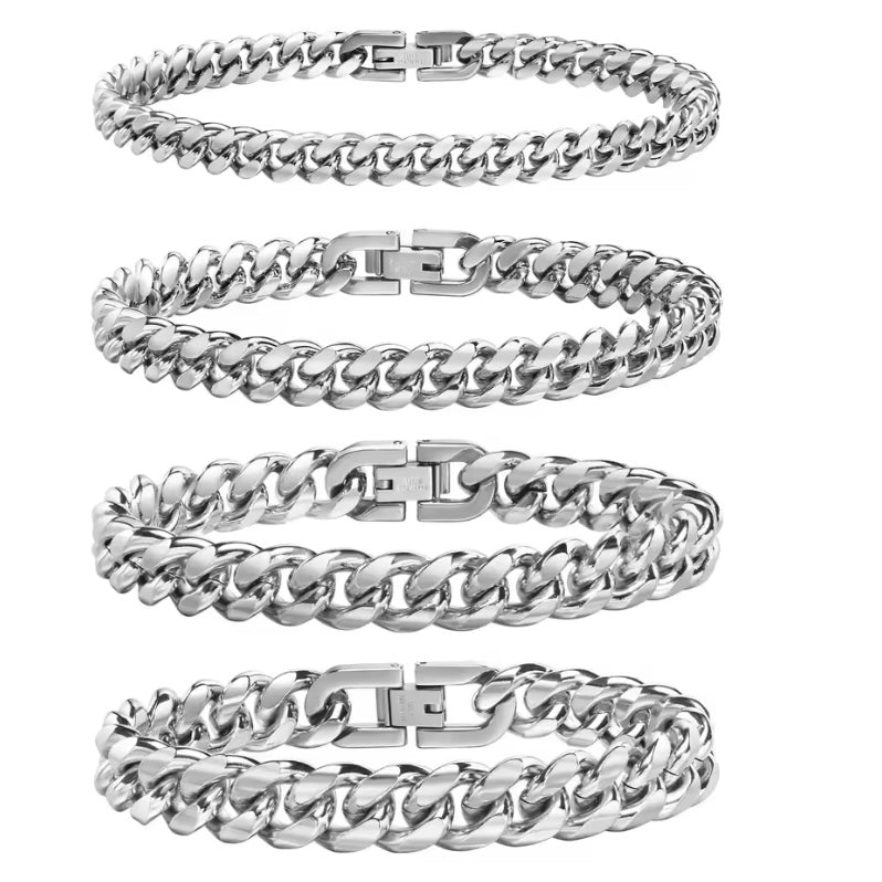 Stijlvolle Schakelarmband – RVS Sieraad voor Elke Pols