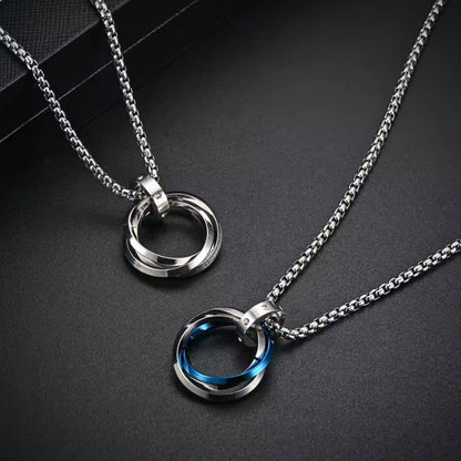 Circlora™ Minimalistische 3‑Cirkel RVS Ketting