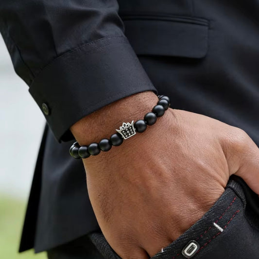 Neo® Rvs Kroon Armband 8mm