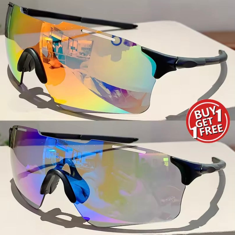 2-delige Set Randloze Designer Zonnebrillen voor Dames & Heren – UV400 Coating, Ideaal voor Fietsen, Wandelen & Outdoor Rijden