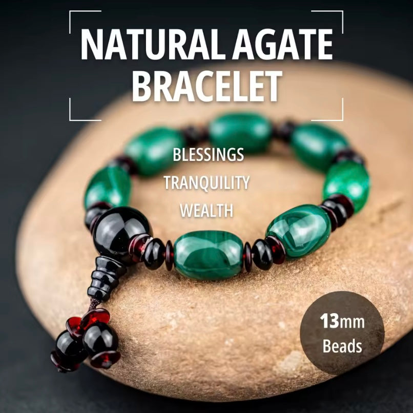 Brothers® Groene Agaat Armband 13m