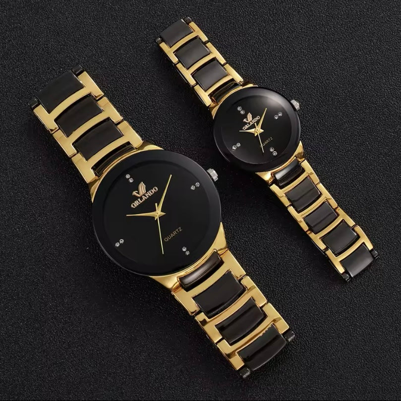 Modieus Minimalistisch Rond Heren & Dames Horloge