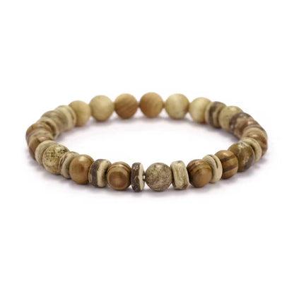 Houten kralenarmband