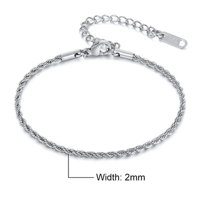 De RadiantTwist Twisted Touw Ketting Armbanden