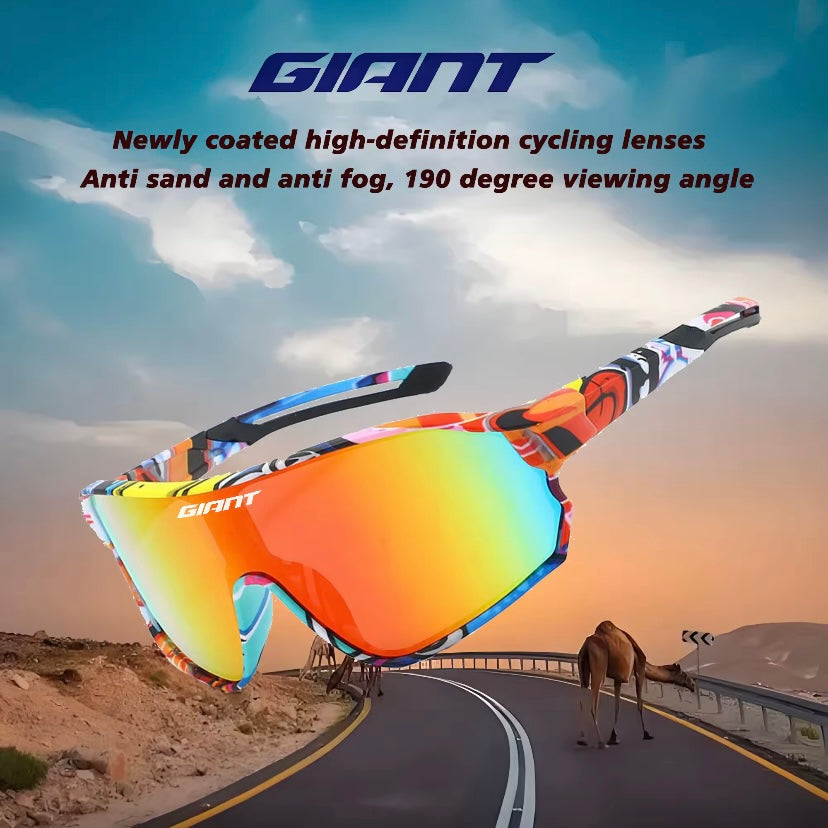 GIANT Bestseller Fietsbril – UV400, Anti-Fog, REVO Lenzen, HD Duidelijkheid | CE/ANSI Gecertificeerd | Cateye Ontwerp voor MTB & Racefiets 😎