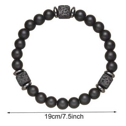 Vier de speciale band tussen vader en dochter met deze natuursteen kralen armband.