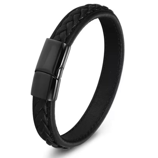 Charme Lederen Armband K - 21/23 cm